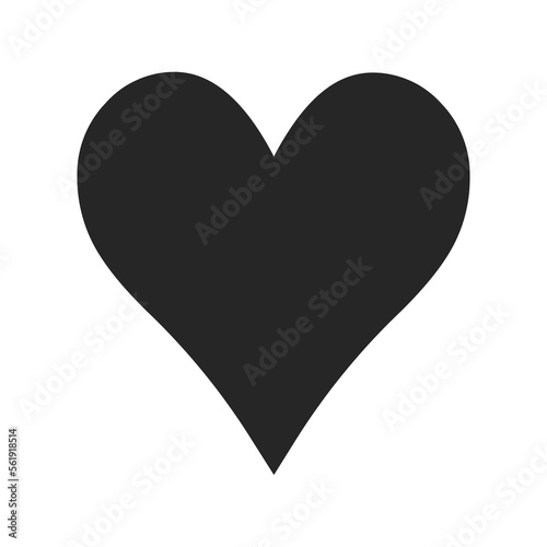 Black heart transparent png 