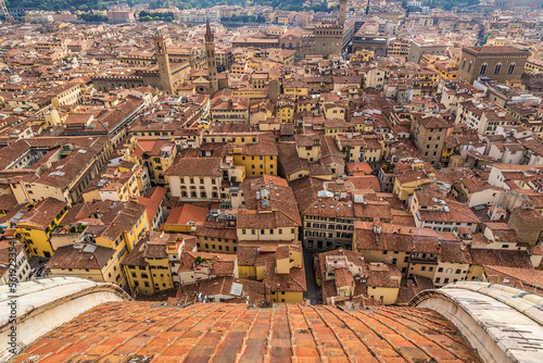 Florence, Italy. Beautiful view of the city from the Duomo