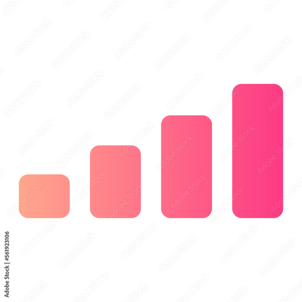 signal gradient icon signal gradient icon