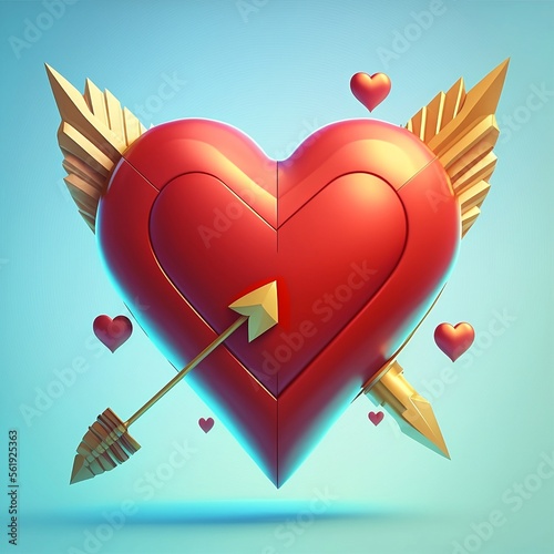 Heart with arrow through it