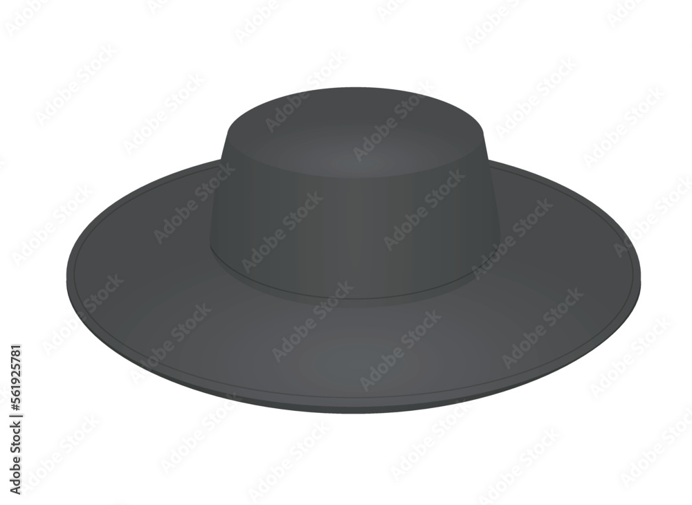 Woman summer hat. vector illustration Woman summer hat. vector illustration