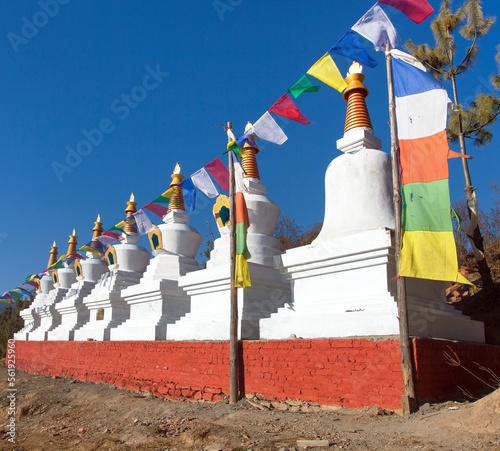 Stupas in Za-Sa or Zasa Monastery near Salleri vilage photo