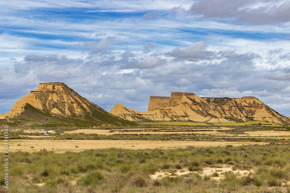 Desert of Bardenas-Reales in Navarre (Spain)