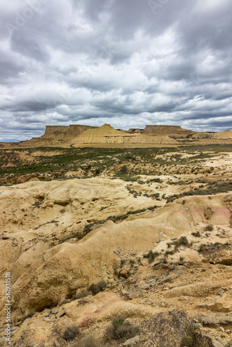 Desert of Bardenas-Reales in Navarre  Spain 