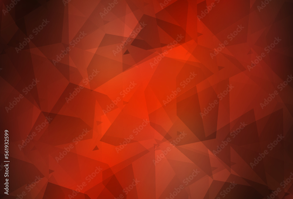 Obraz premium Light Red vector pattern with random polygonals.