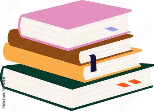 Books flat icon Reading literature