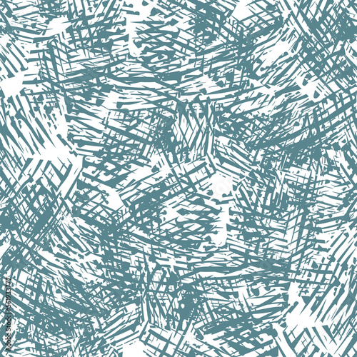 Fantasy messy freehand doodle geometric shapes seamless pattern. Infinity ditsy scribble abstract card, layout. Creative background. Textile, fabric, wrapping paper. Grunge texture.