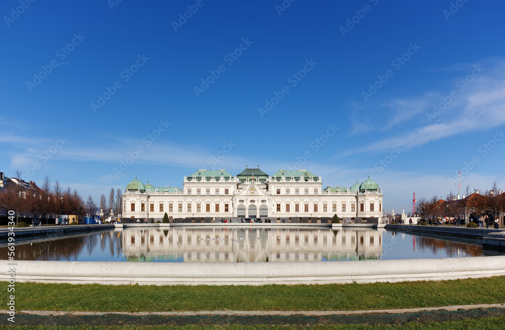 Upper Belvedere baroque palace in Vienna, Austria