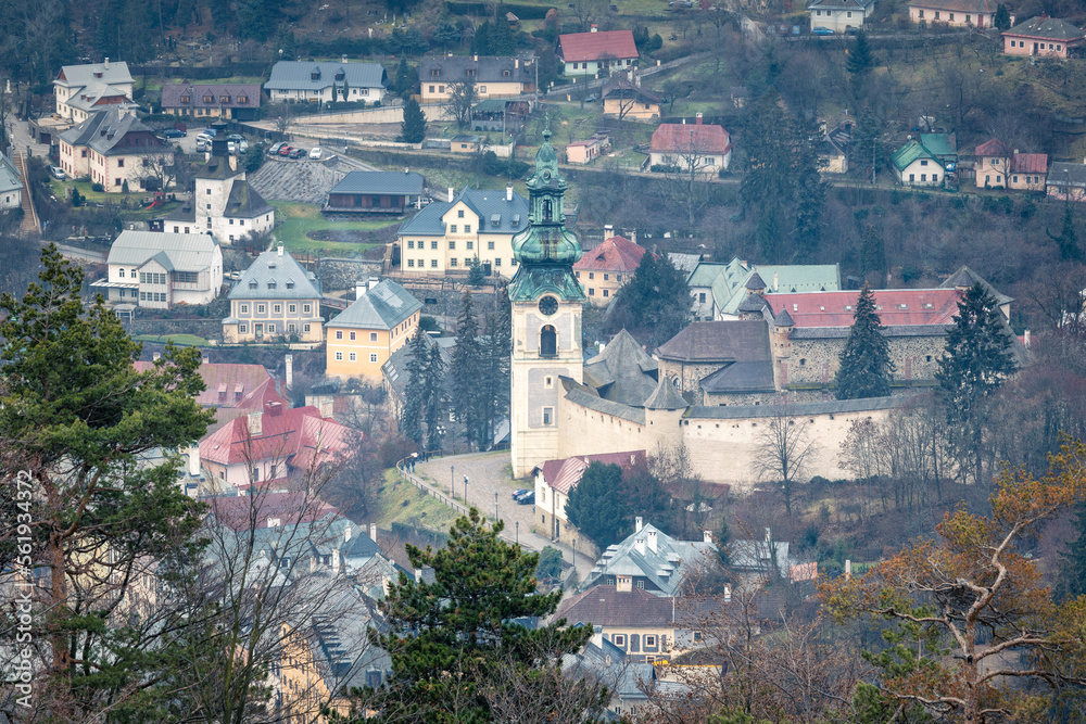 The Old Castle in Banska Stiavnica, Slovakia, Europe.