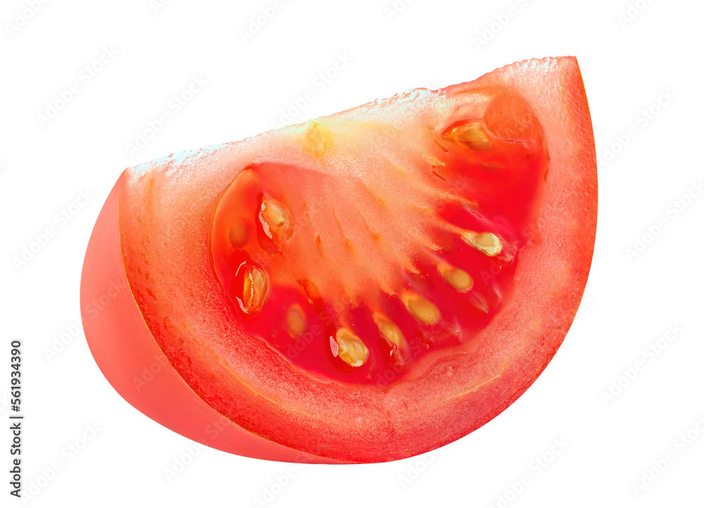 Isolated piece of fresh tomato Isolated piece of fresh tomato