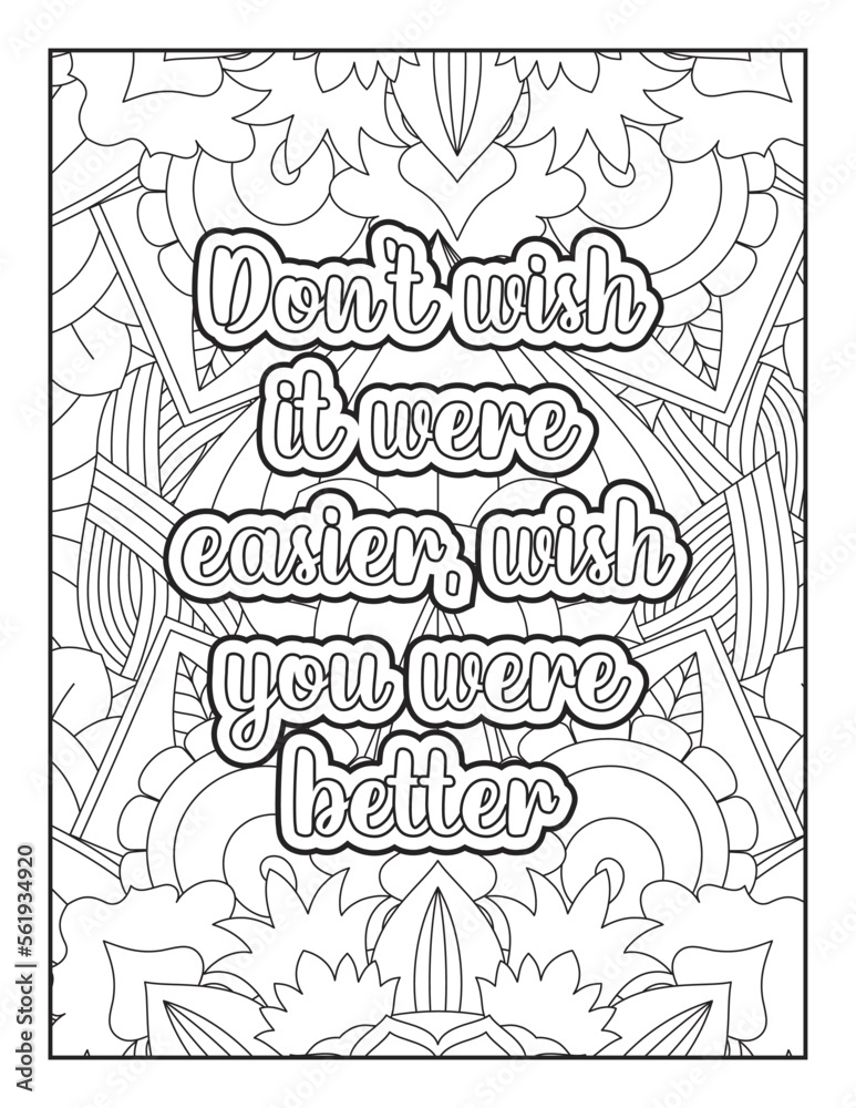 Inspirational Quotes, Quotes Coloring Page, Positive Quotes ...