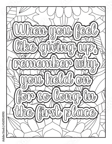 Inspirational Quotes, Quotes Coloring Page, Positive Quotes, Motivational Quotes Coloring Page