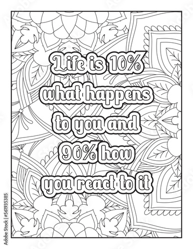 Inspirational Quotes, Quotes Coloring Page, Positive Quotes, Motivational Quotes Coloring Page