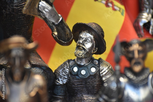 Φωτογραφία Detailed Figurine of Sancho Panza Depicting the Spanish Heritage