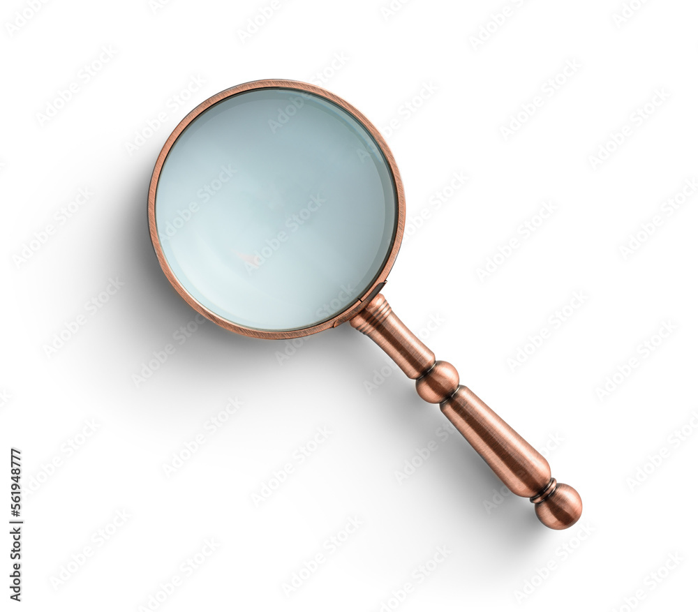 Magnifying glass isolated Magnifying glass isolated