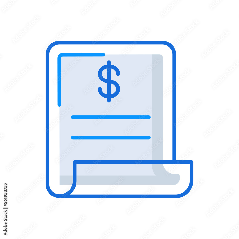 Loan business management icon with blue outline style. money, loan, business, payment, finance, bank, investment. Vector Illustration Loan business management icon with blue outline style. money, loan, business, payment, finance, bank, investment. Vector Illustration