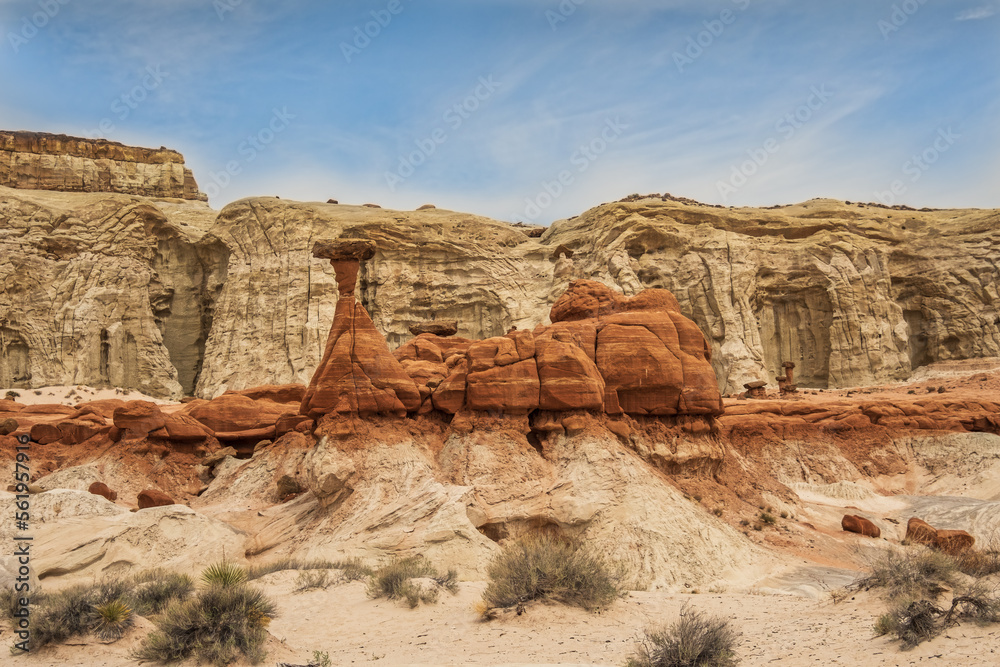 Toadstool Hoodoos in Grand Staircase-Escalante National Monument, Utah, USA Toadstool Hoodoos in Grand Staircase-Escalante National Monument, Utah, USA