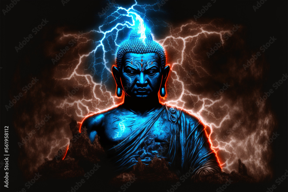 Spiritual meditating Buddha statue. Buddhist religion main spirituality figure. Zen and enlightenment idea. Made with Generative AI Spiritual meditating Buddha statue. Buddhist religion main spirituality figure. Zen and enlightenment idea. Made with Generative AI