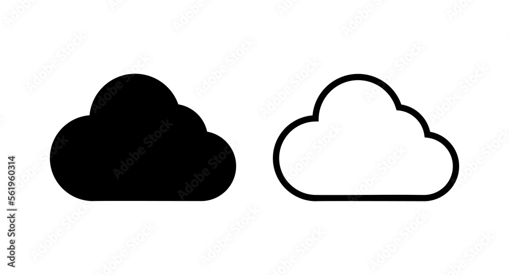 Cloud icon vector illustration. cloud sign and symbol Cloud icon vector illustration. cloud sign and symbol