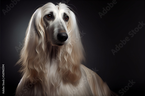 Afghan Hound Blond and Brown Dog (Breed Beautiful)