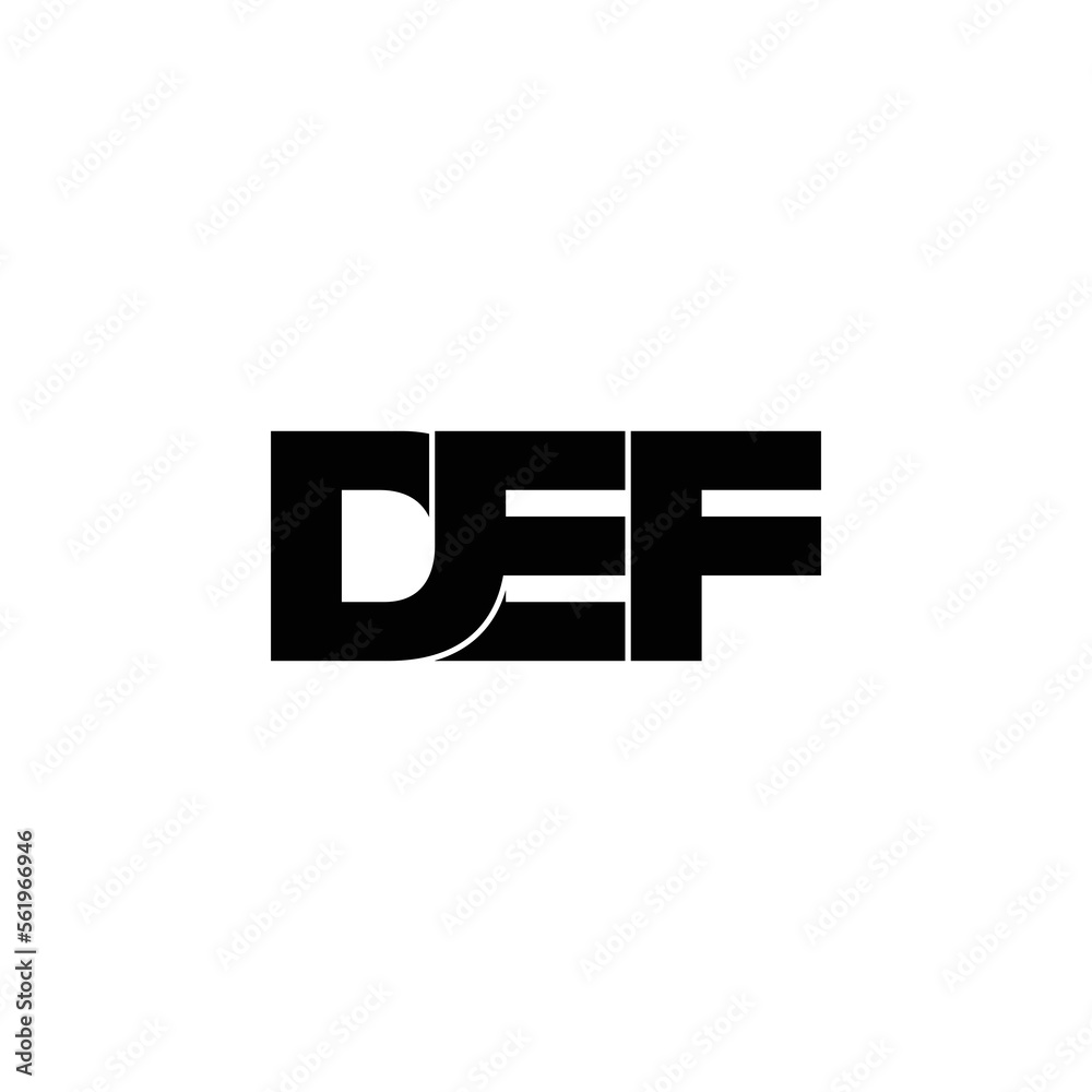 DEF letter monogram logo design vector DEF letter monogram logo design vector