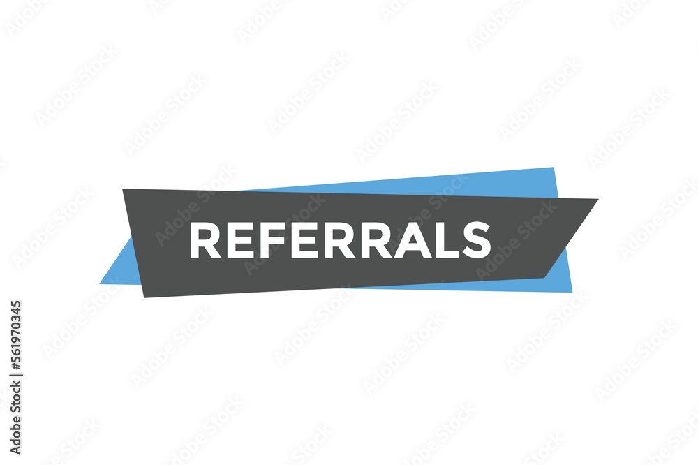 Referrals button web banner templates. Vector Illustration
Referrals button web banner templates. Vector Illustration