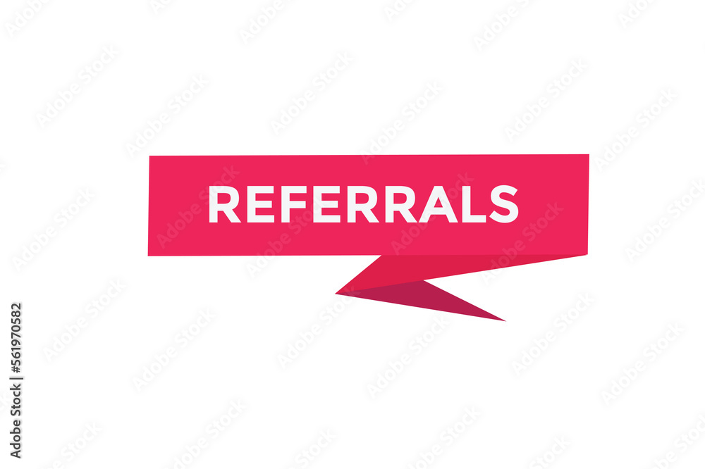 Referrals button web banner templates. Vector Illustration
Referrals button web banner templates. Vector Illustration