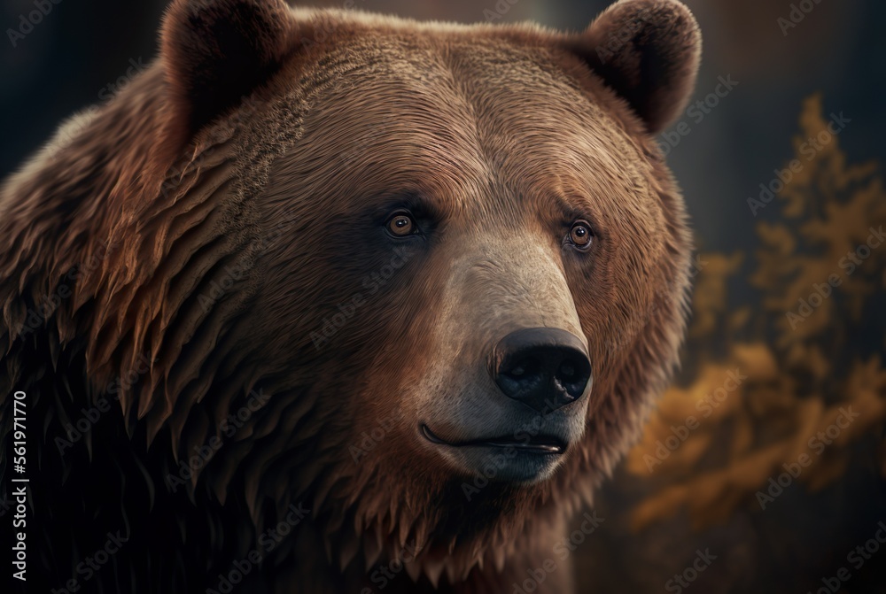 brown bear portrait