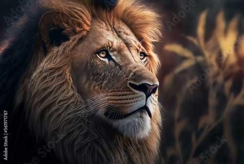 portrait of a lion © Victor