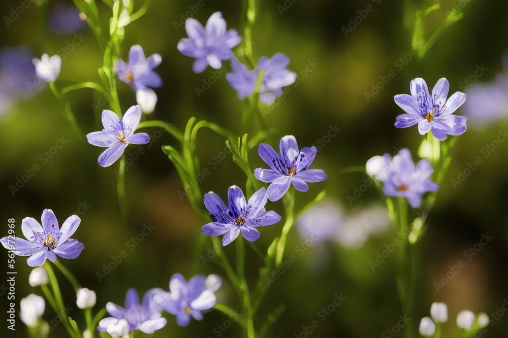 Spring Wildflowers Seamless Texture Pattern Tiled Repeatable Tessellation Background Image