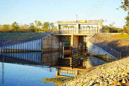 A dam on Hillsborough river to regulate water photo