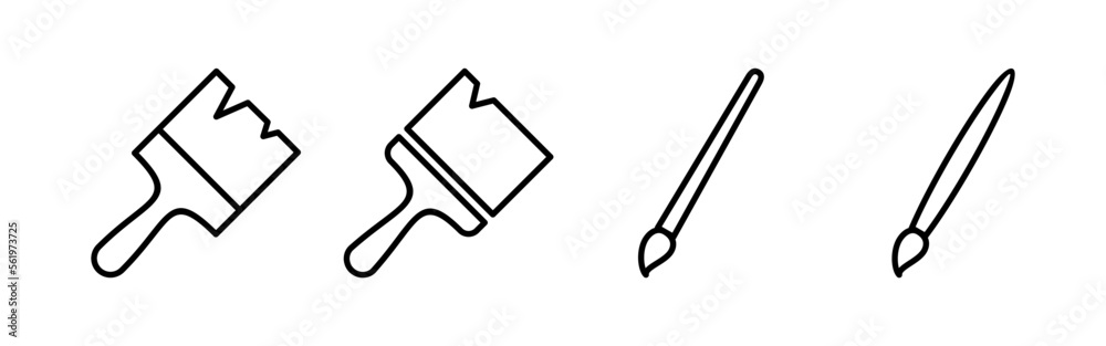 Paint icon vector for web and mobile app. paint brush sign and symbol. paint roller icon vector Paint icon vector for web and mobile app. paint brush sign and symbol. paint roller icon vector