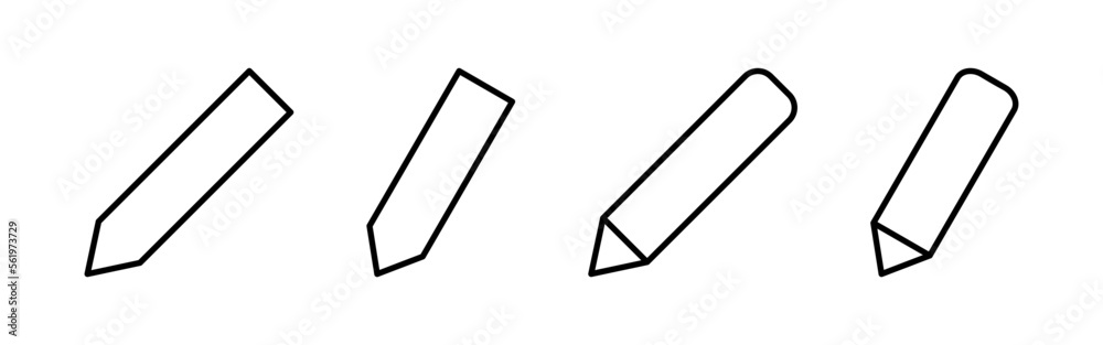 Pencil icon vector for web and mobile app. pen sign and symbol. edit icon vector