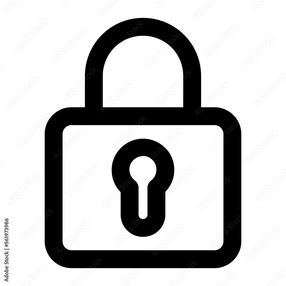 Lock line icon