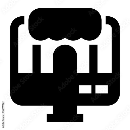 E Commerce glyph icon