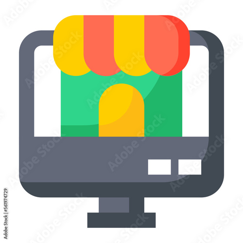 E Commerce flat icon