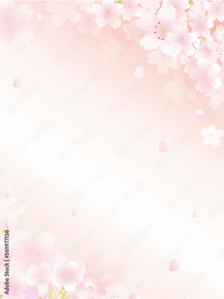 桜の背景フレーム