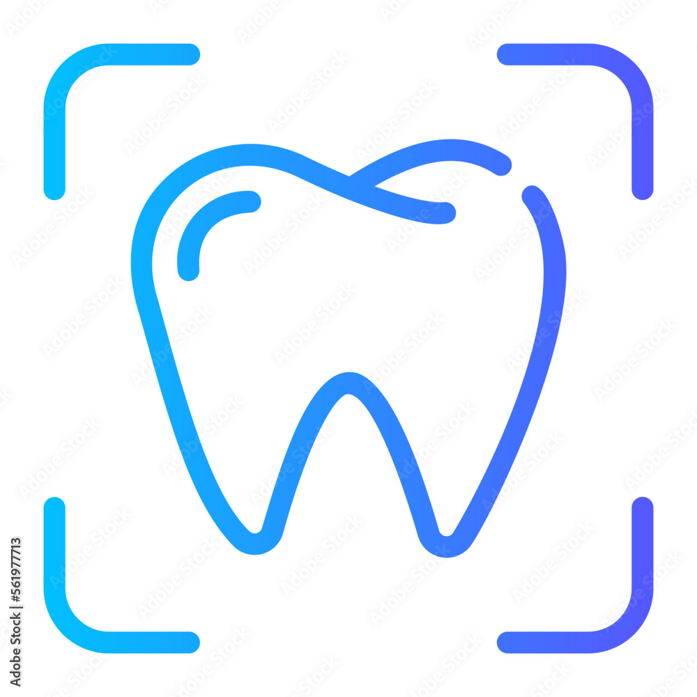 tooth gradient icon