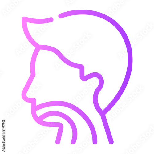 throat gradient icon
