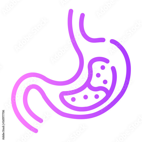 stomach gradient icon