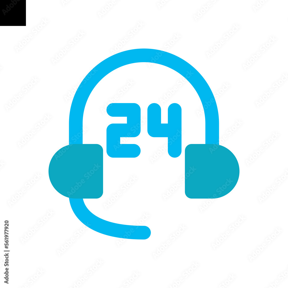 customer service icon logo flat style vector customer service icon logo flat style vector