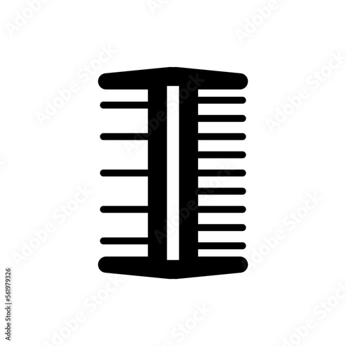 hair comb icon vector template design collections flat trendy