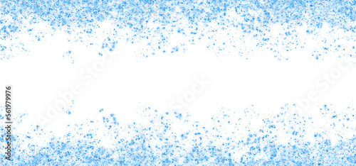 isolated blue glowing glitter particles