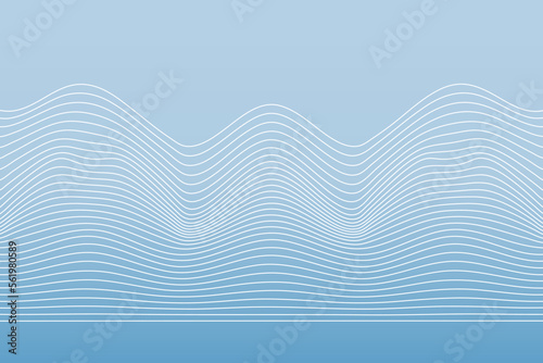 Fototapeta Naklejka Na Ścianę i Meble -  Simple wave background. Vector illustration.
