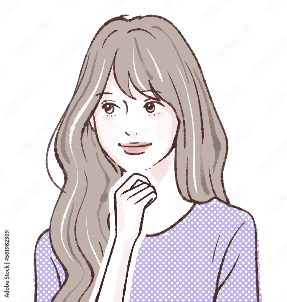 女性のイラスト素材 女性のイラスト素材
