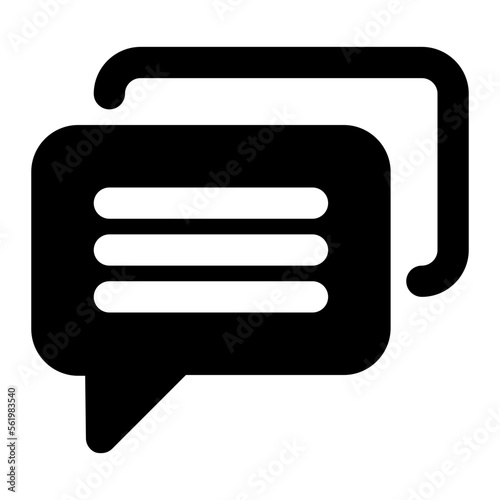 Comment glyph icon