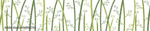 透過背景の竹模様な背景素材（ワイド＆緑） © mikehana