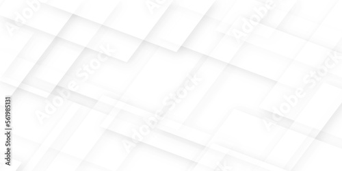 Abstract background with lines white color and vector with geometric design in illustration .soft shadow on neutral light whit textured background.3d architecture pattern design . white paper texture	