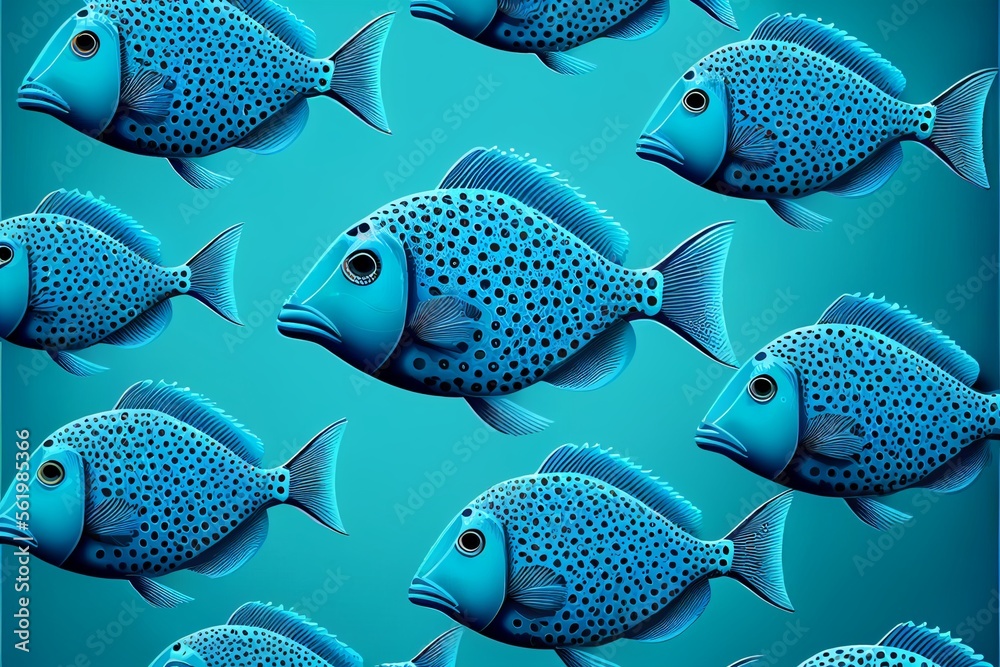 Fototapeta premium Marine fish patterns