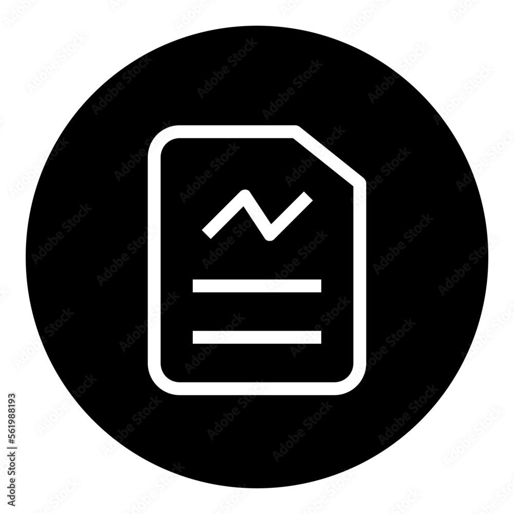 Report circular glyph icon Report circular glyph icon